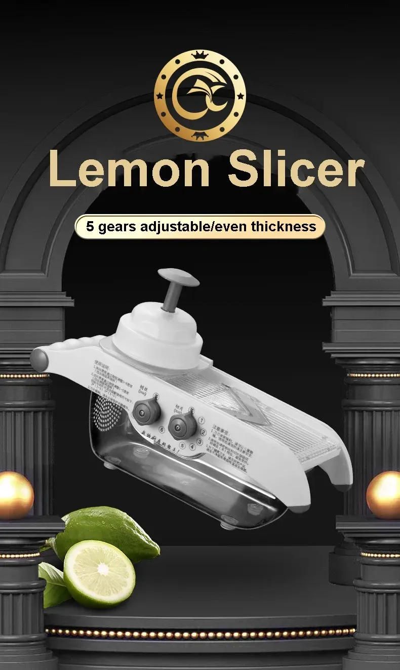 Trancheur de citron multifonctionnel vue d'ensemble