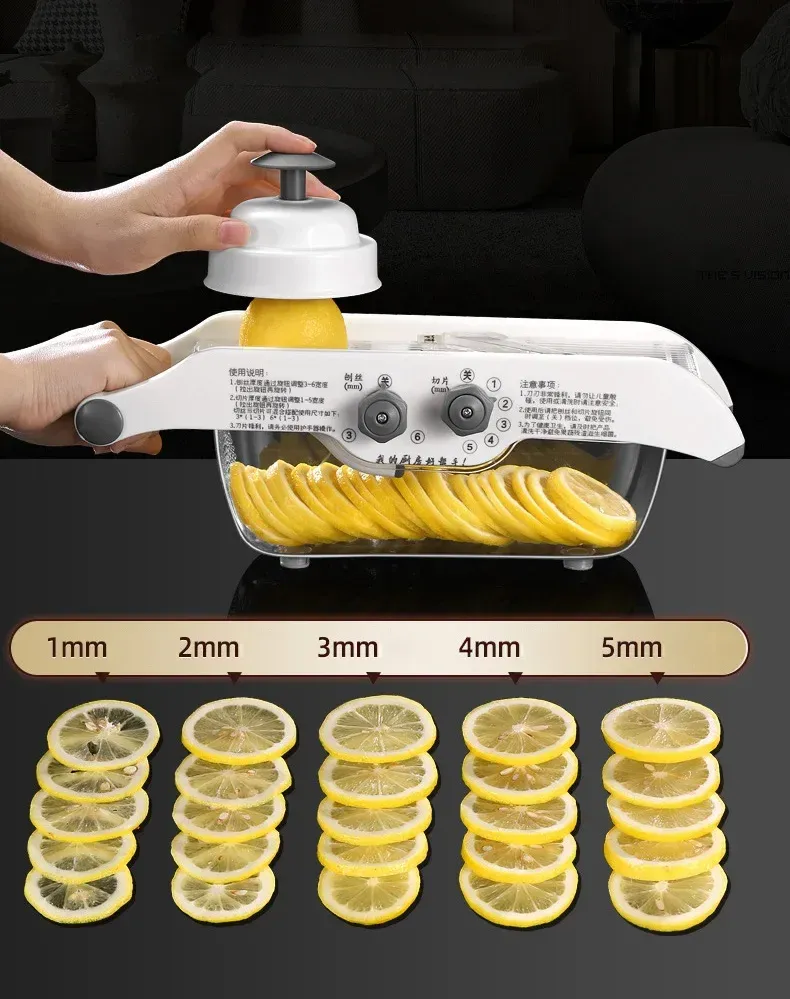 Trancheur de citron, finitions et détails