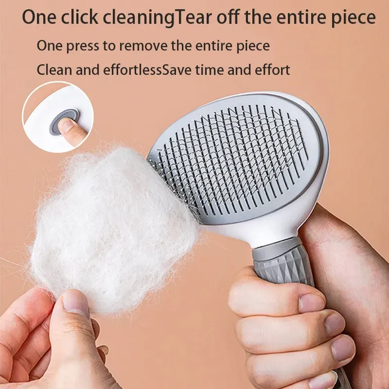 Brosse à poils pour chiens et chats, peigne épilateur pour animaux de compagnie 2