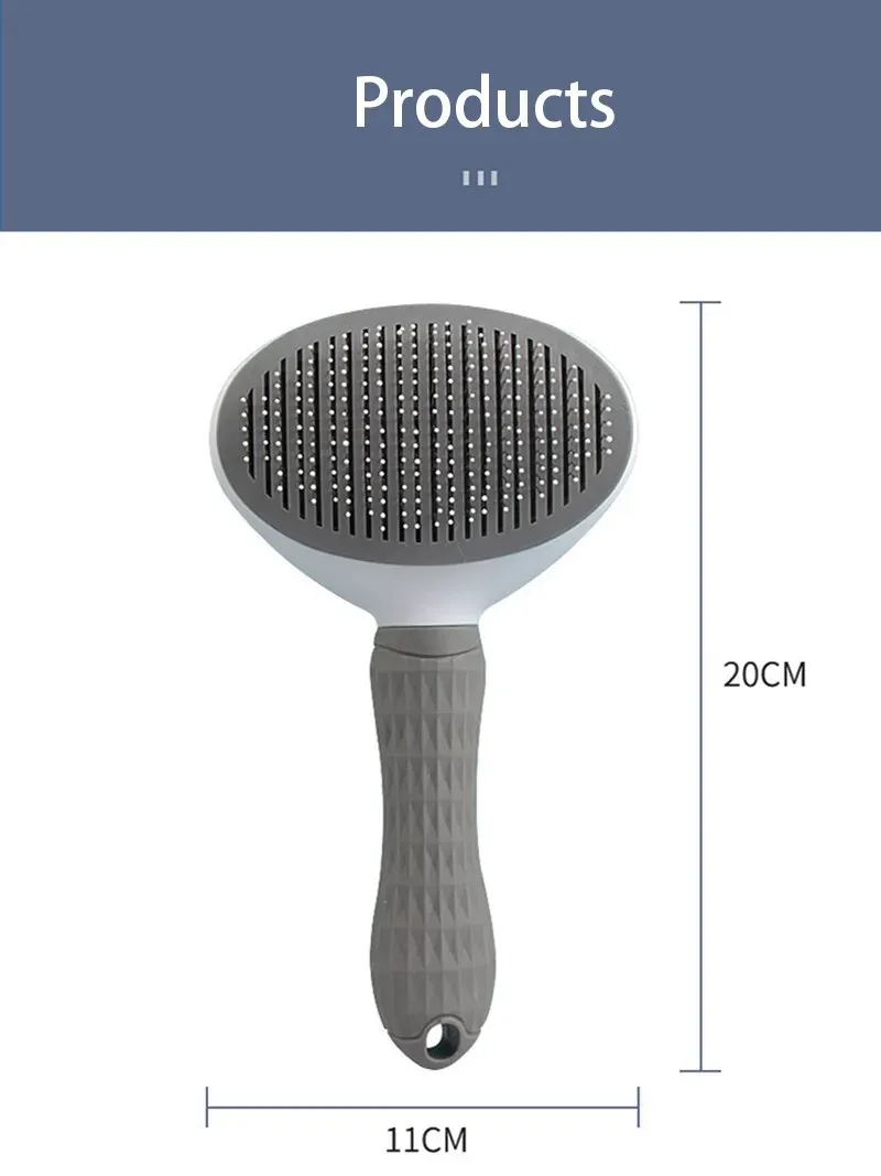 Brosse Slicker pour animaux de compagnie, résultat du brossage