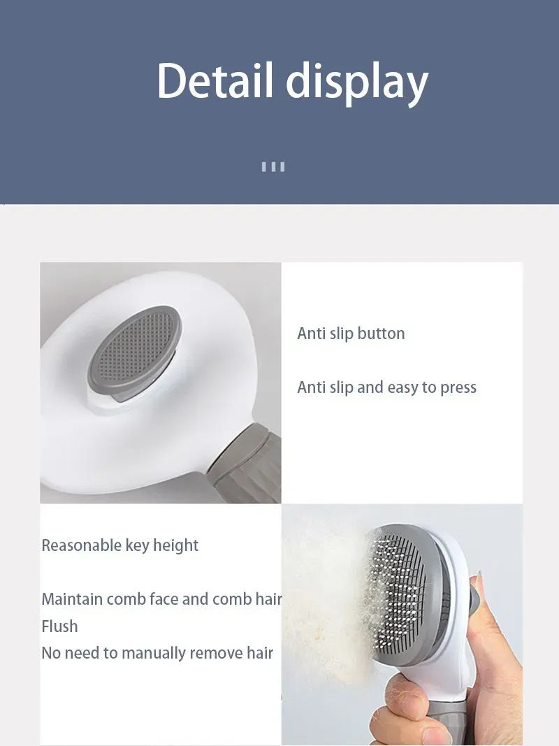 Brosse Slicker pour animaux de compagnie, toilettage en douceur