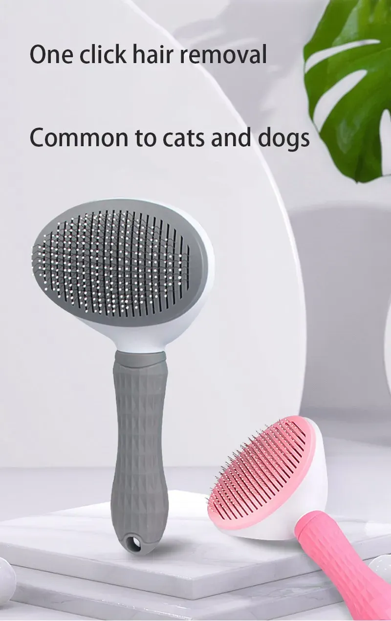 Brosse Slicker pour animaux de compagnie, vue détaillée