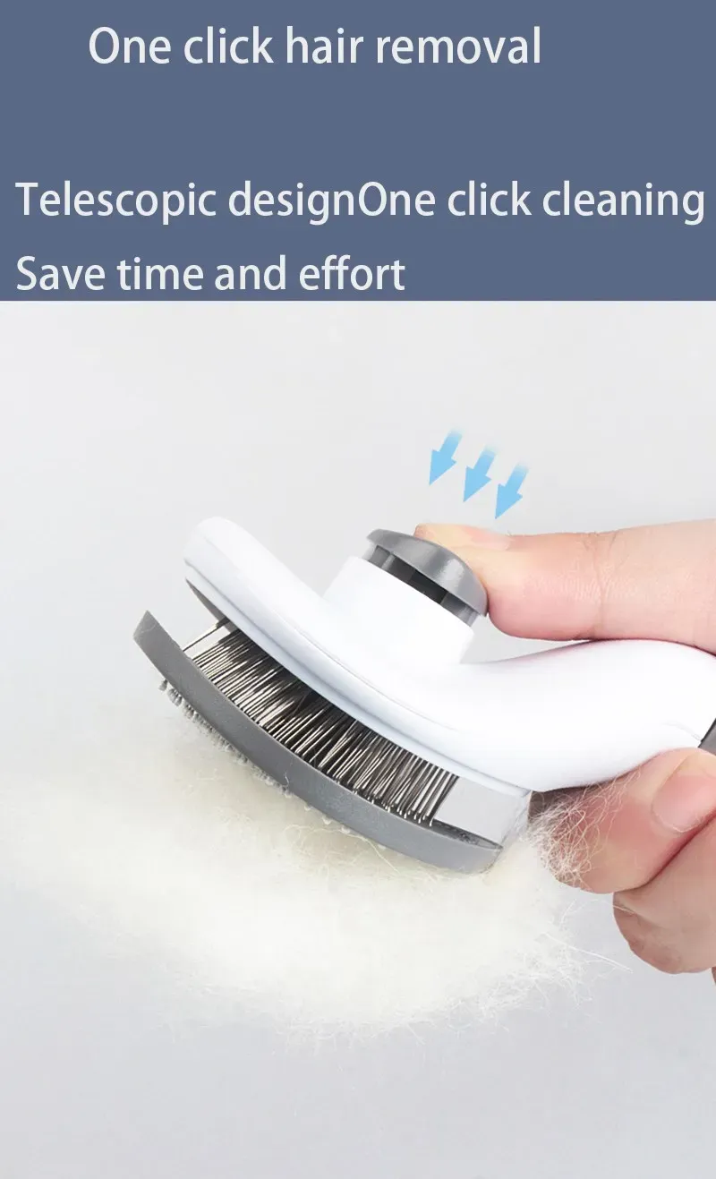Brosse Slicker pour animaux de compagnie en situation