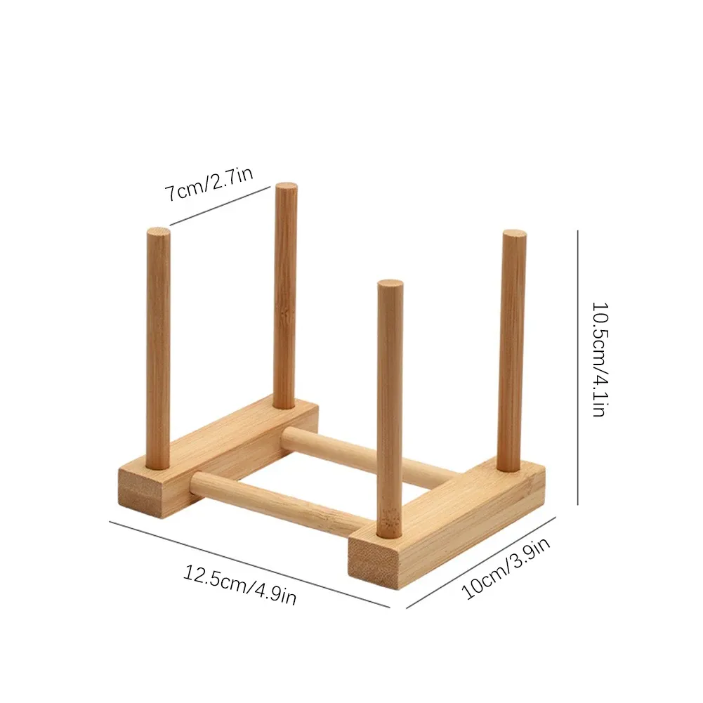 Égouttoir à vaisselle en bois pour cuisine avec plateau et étagère de séchage 8