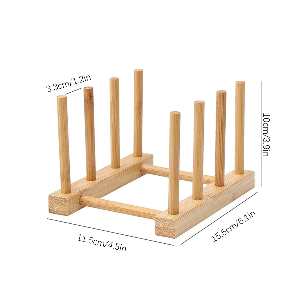 Égouttoir à vaisselle en bois pour cuisine avec plateau et étagère de séchage 10
