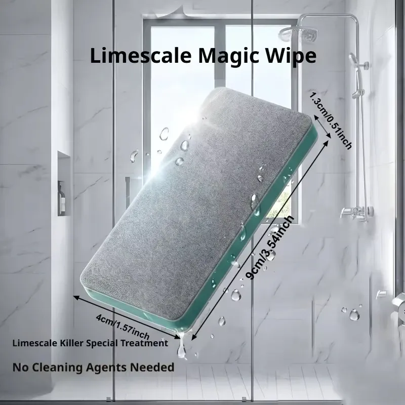Ensemble de 6 brosses magiques pour vitres, détartrant puissant anti-taches d'eau, outil multifonction 2