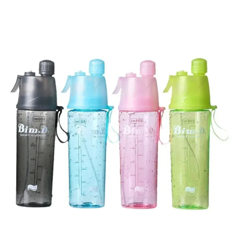 Bouteille d'eau portable avec paille, lot de 1 à 4 pièces, pour sports de plein air 6