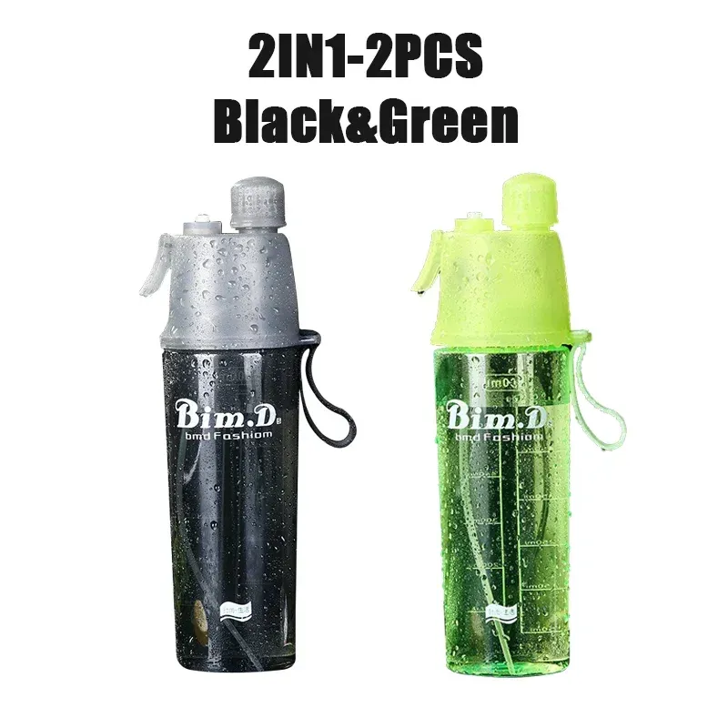 Bouteille d'eau portable avec paille, lot de 1 à 4 pièces, pour sports de plein air 16