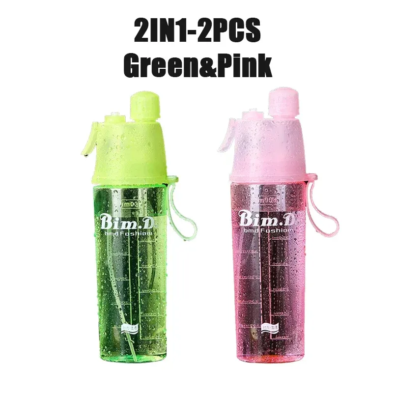 Bouteille d'eau portable avec paille, lot de 1 à 4 pièces, pour sports de plein air 13