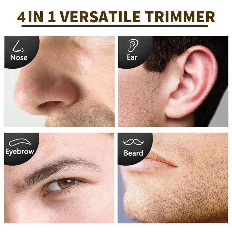 Tondeuse rechargeable 4-en-1 pour le nez, la barbe, les oreilles et les sourcils 6