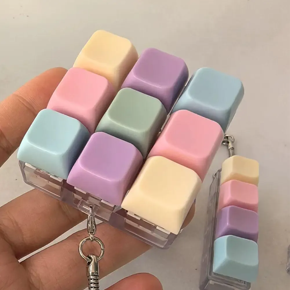 Clavier fidget en plastique, vue d'ensemble