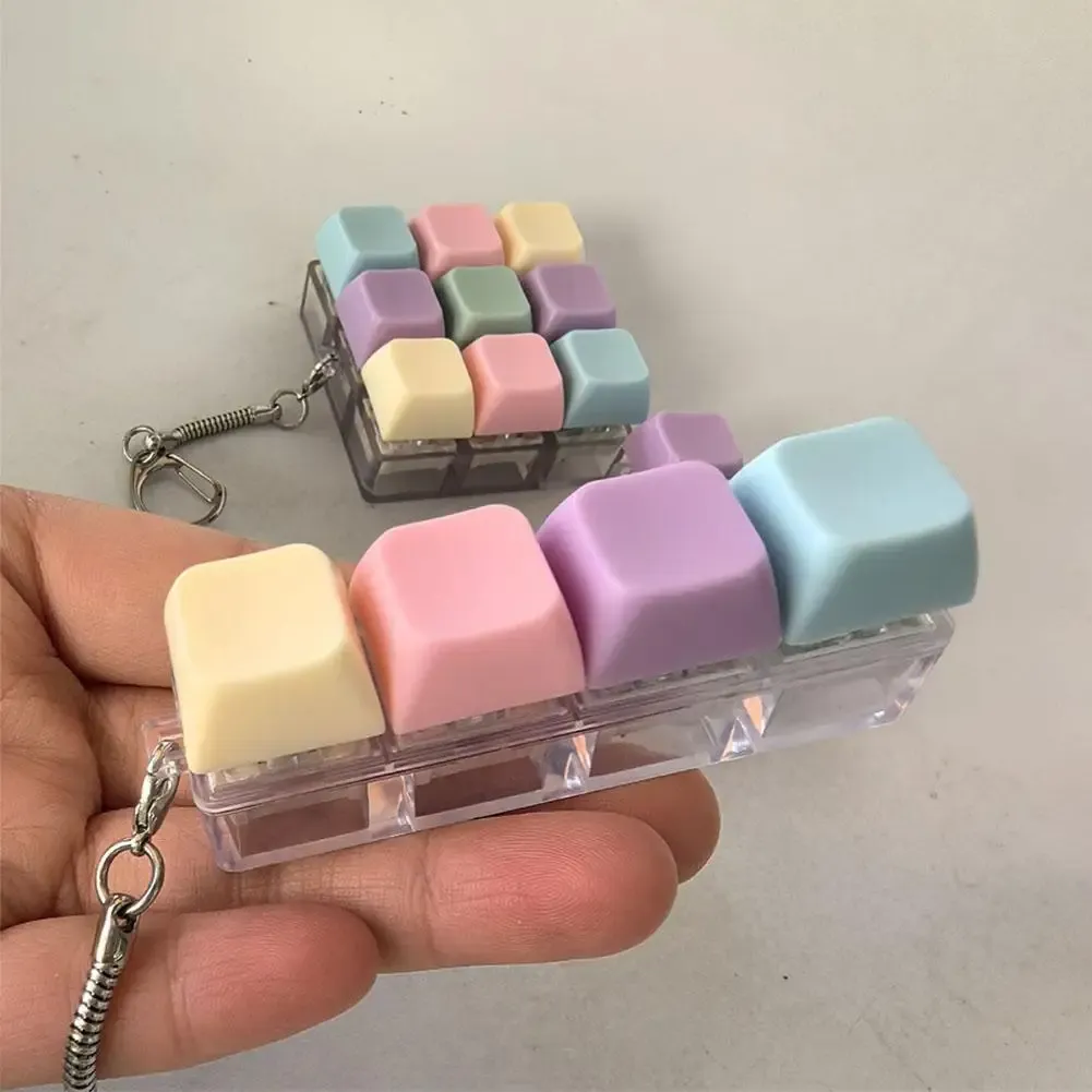 Clavier fidget, détail des touches