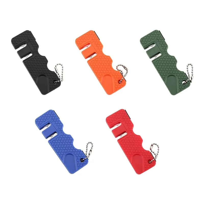 Aiguiseur de couteaux de poche en céramique, outil en diamant, ciseaux, aiguiser les engrenages, couteau en carbure, pierre à aiguiser, extérieur, multi-outils durables 4