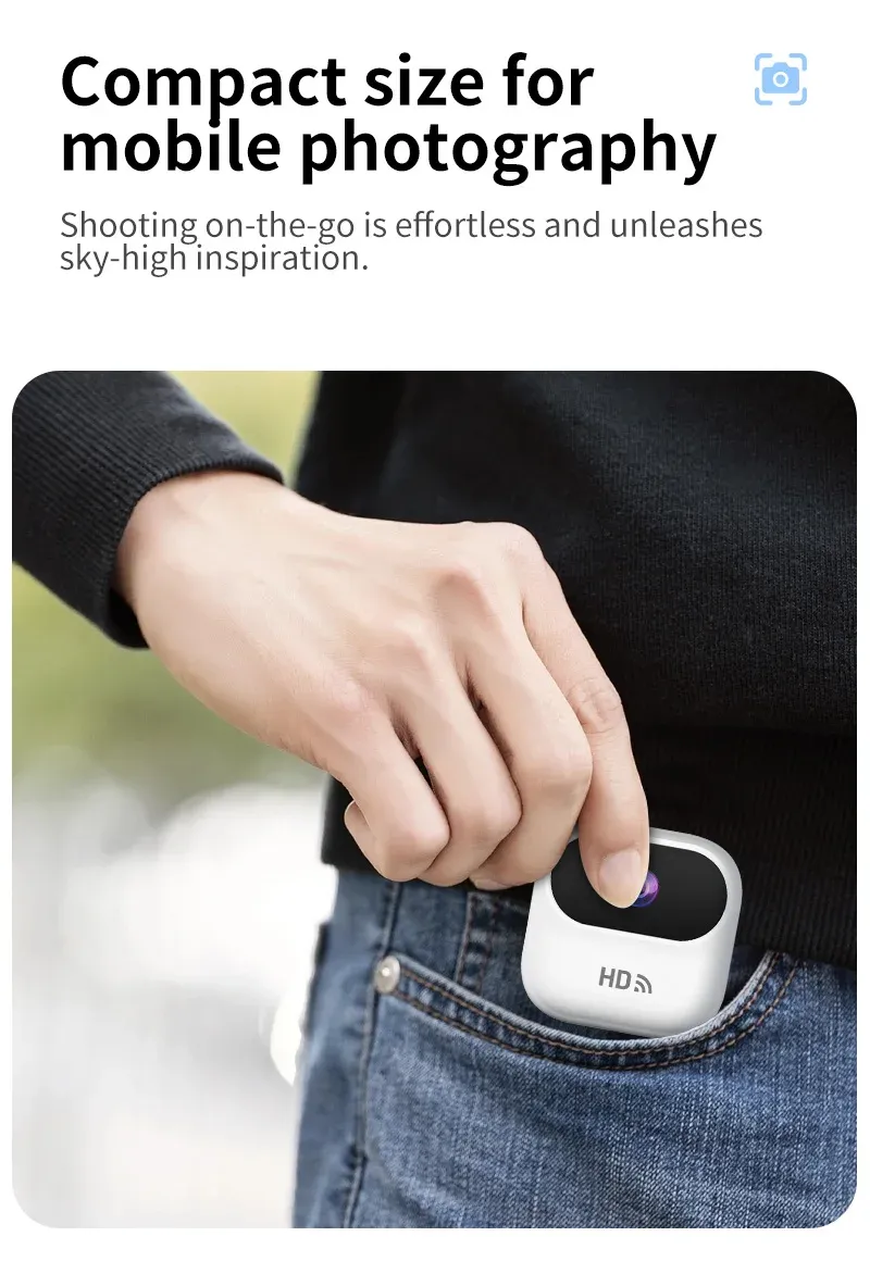 Caméra de sécurité intelligente Ourlife, design compact