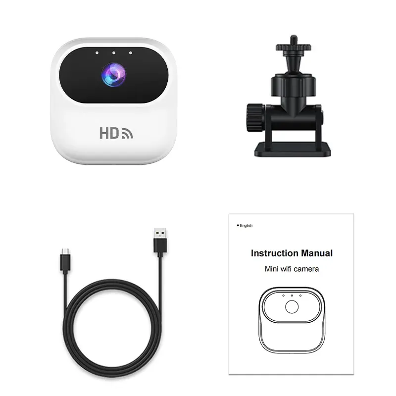 Mini caméra de sécurité intelligente WiFi HD Ourlife avec suivi de mouvement 8