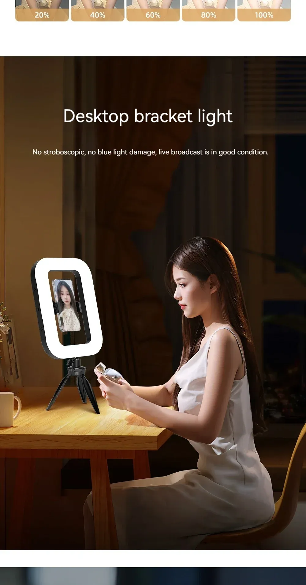 Lumière LED uniforme de l'anneau lumineux