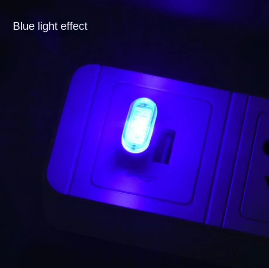 Mini lampe LED USB d'ambiance pour voiture, éclairage néon décoratif universel, compatible PC portable, fonctionnement plug and play 10