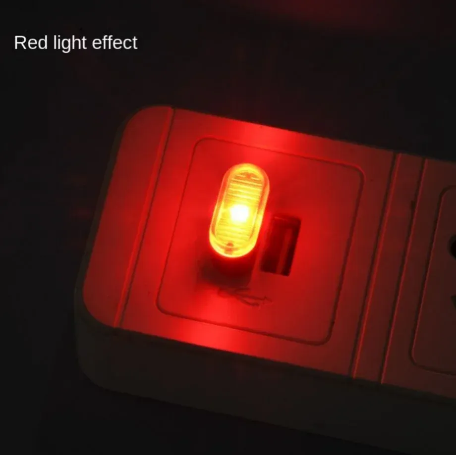Mini lampe LED USB d'ambiance pour voiture, éclairage néon décoratif universel, compatible PC portable, fonctionnement plug and play 7