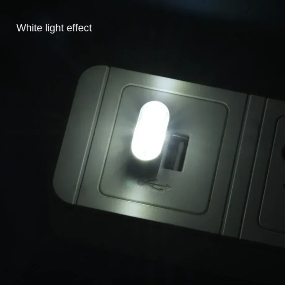 Mini lampe LED USB d'ambiance pour voiture, éclairage néon décoratif universel, compatible PC portable, fonctionnement plug and play 6