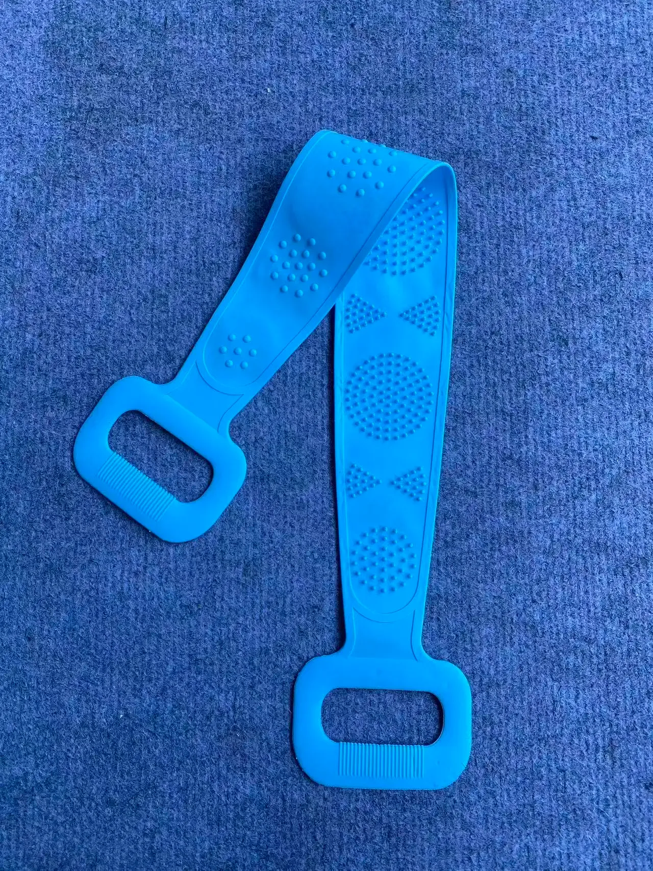 Brosse de bain en silicone pour le dos, éponge de massage, ceinture de douche, arc-en-ciel 7