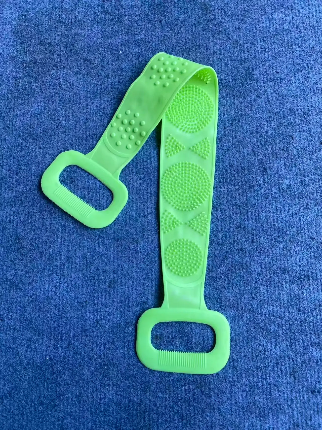 Brosse de bain en silicone pour le dos, éponge de massage, ceinture de douche, arc-en-ciel 8