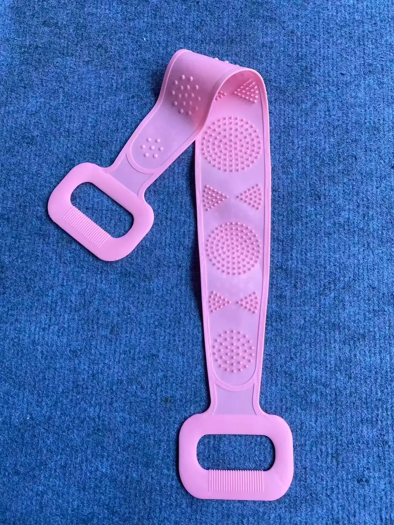 Brosse de bain en silicone pour le dos, éponge de massage, ceinture de douche, arc-en-ciel 13