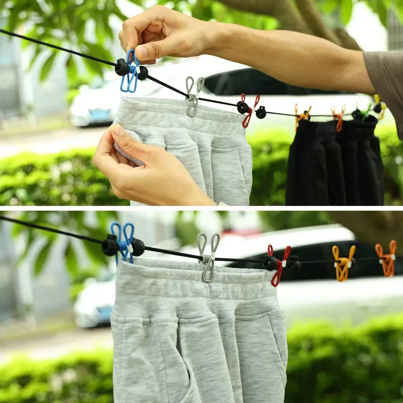 Corde à linge rétractable, vue d'ensemble