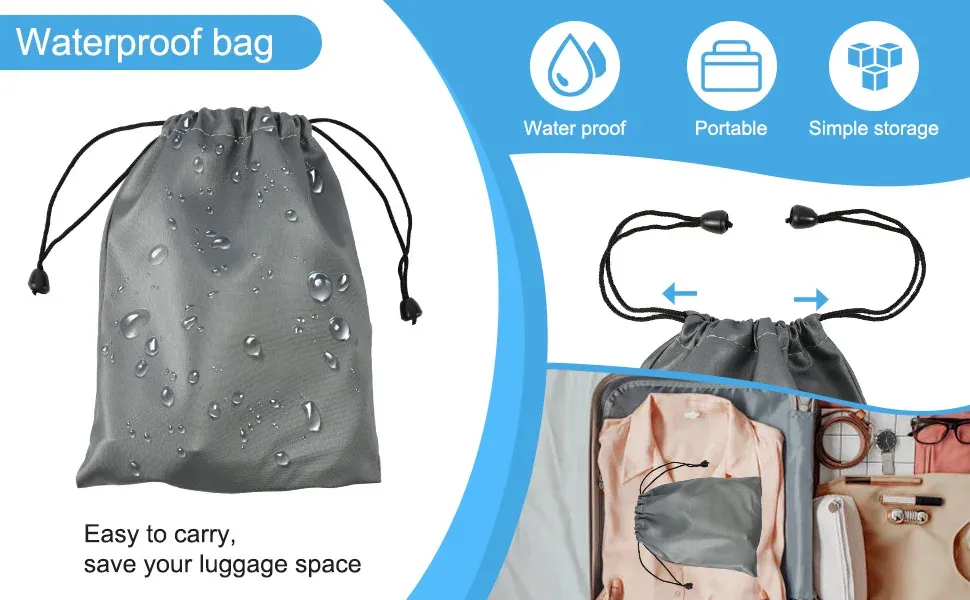 Corde à linge portable rétractable en situation