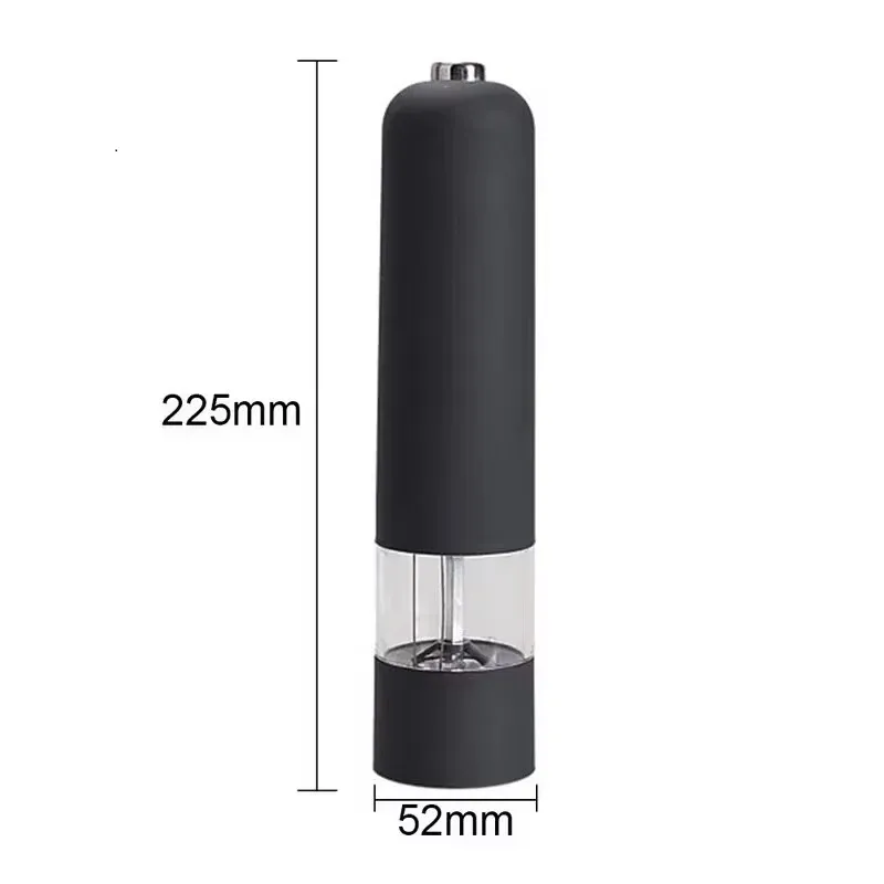 Moulin électrique automatique à poivre et à sel avec lumière LED et mouture réglable 4