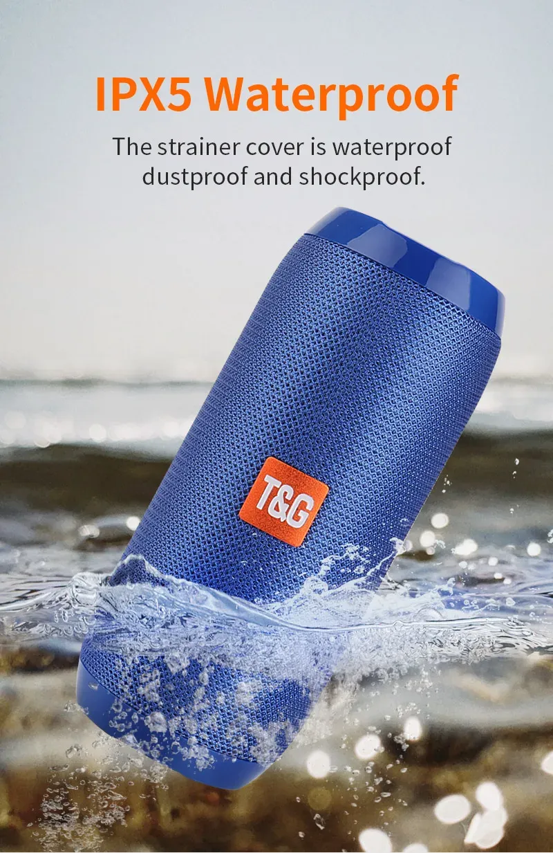 Détail du design de l'enceinte Bluetooth