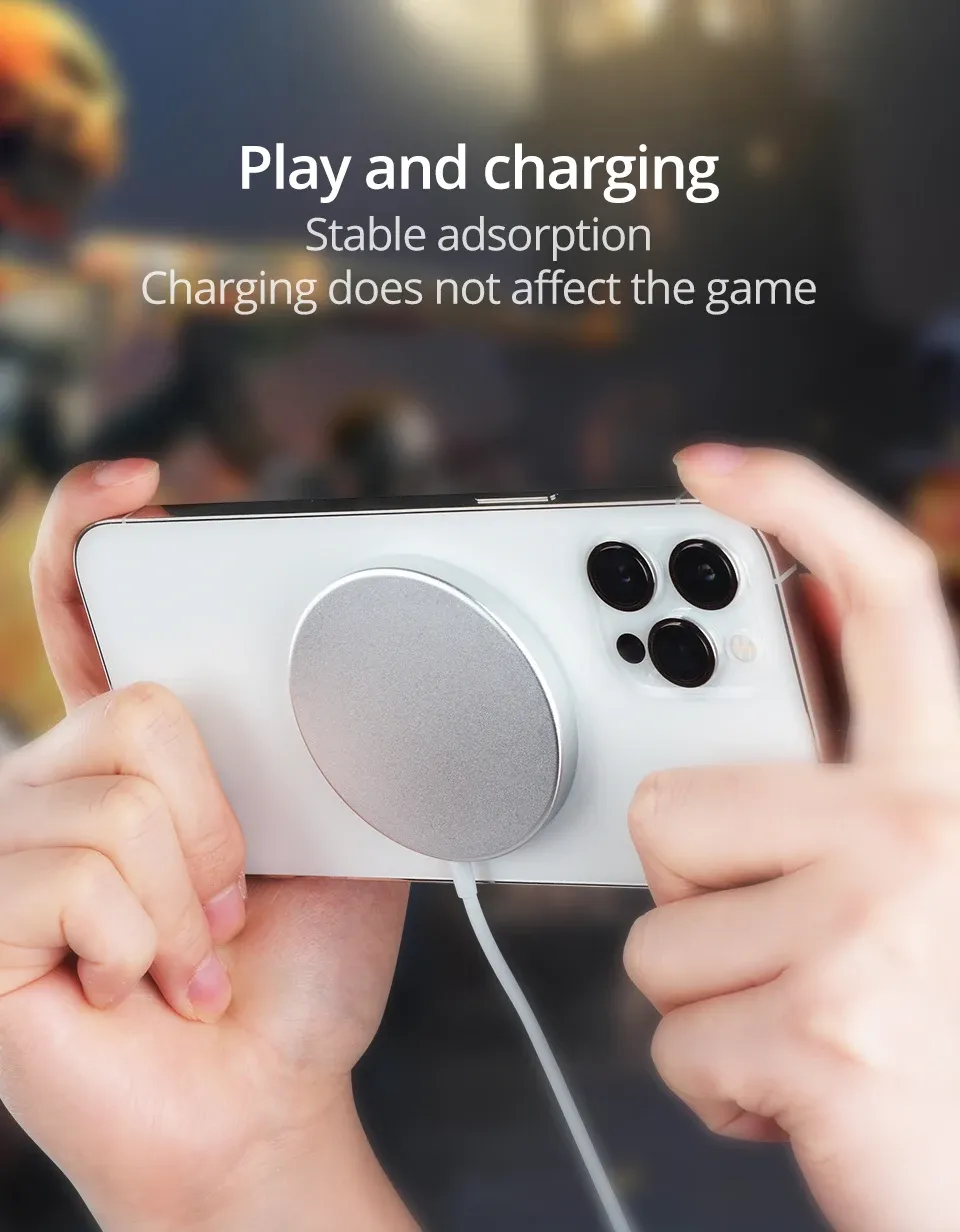 Chargeur sans fil MagSafe en situation