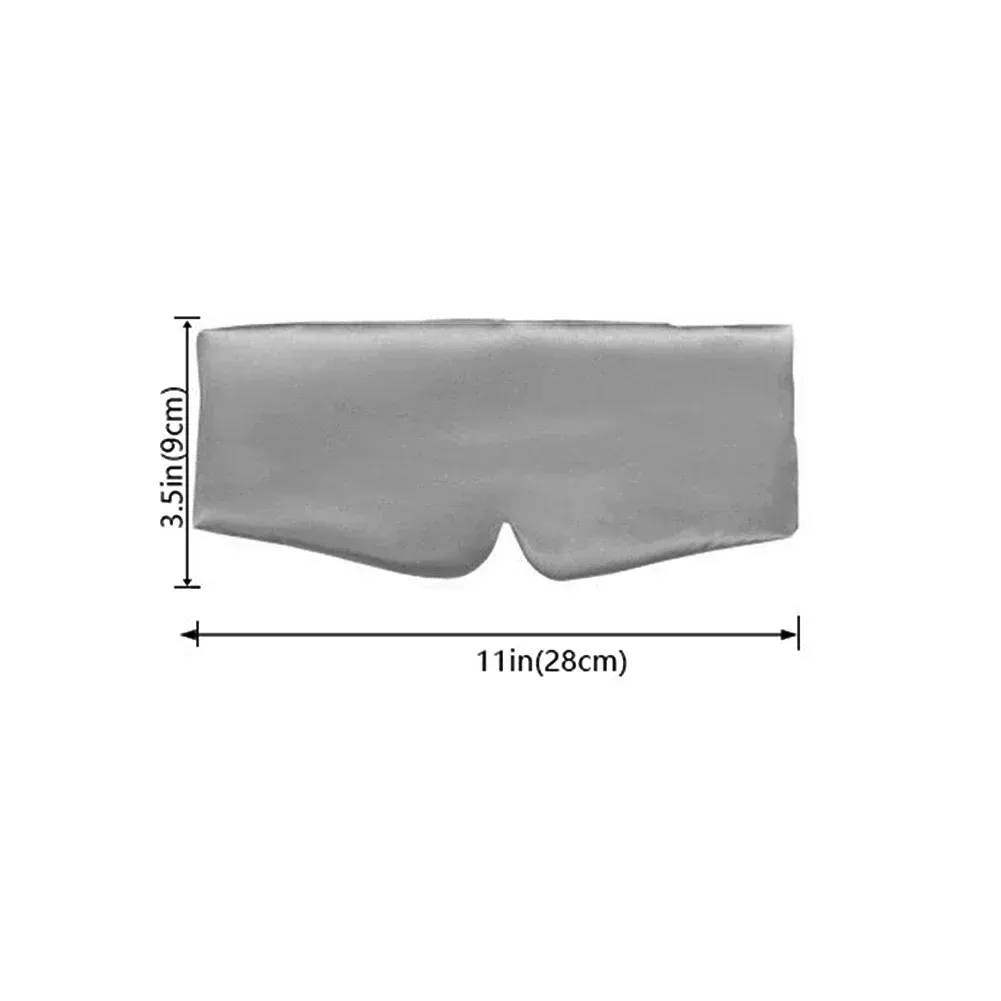 Masque de sommeil en satin de soie pour femmes et hommes, confortable et élargi, couvre-yeux occultant pour une détente optimale 5
