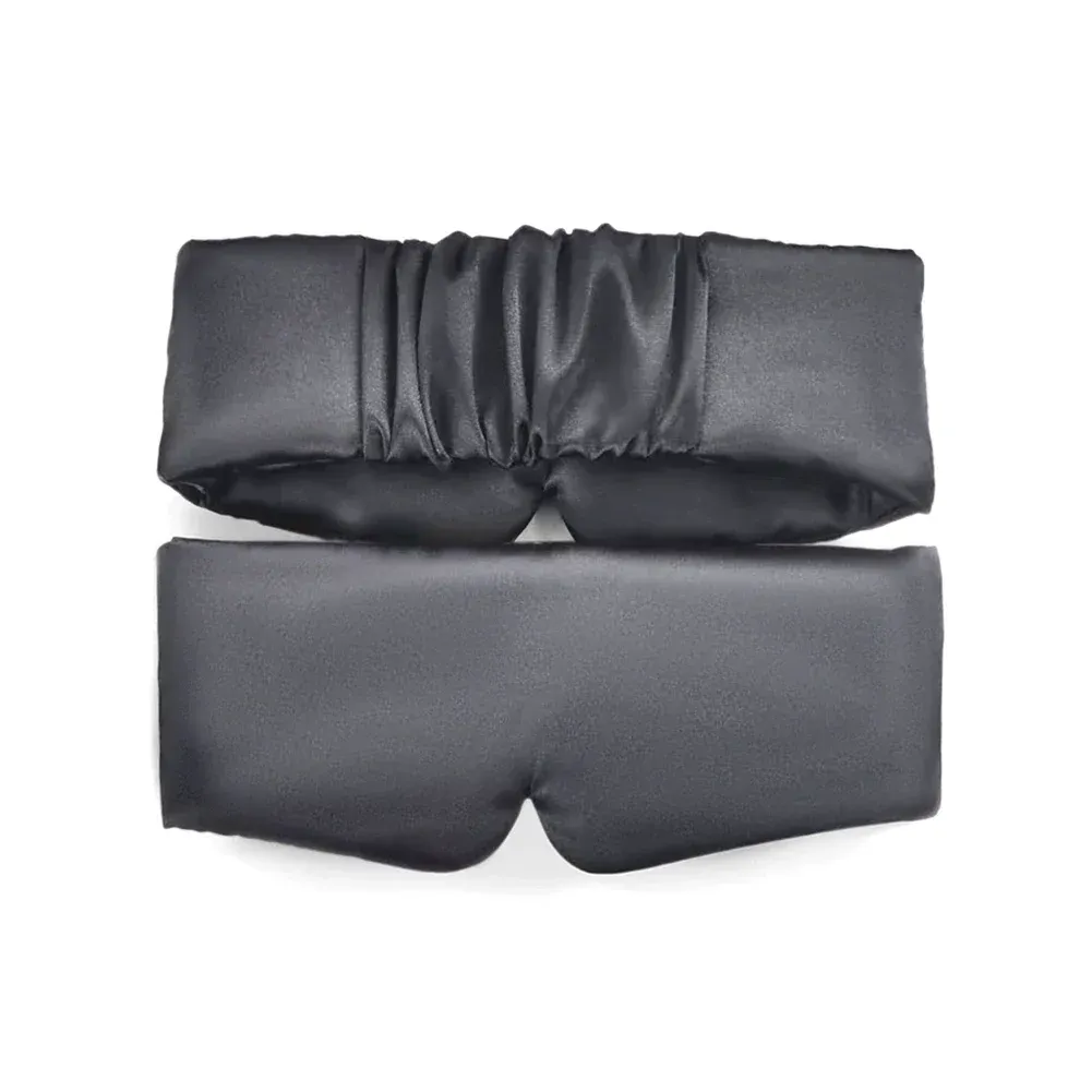 Masque de sommeil en satin de soie, sous un autre angle