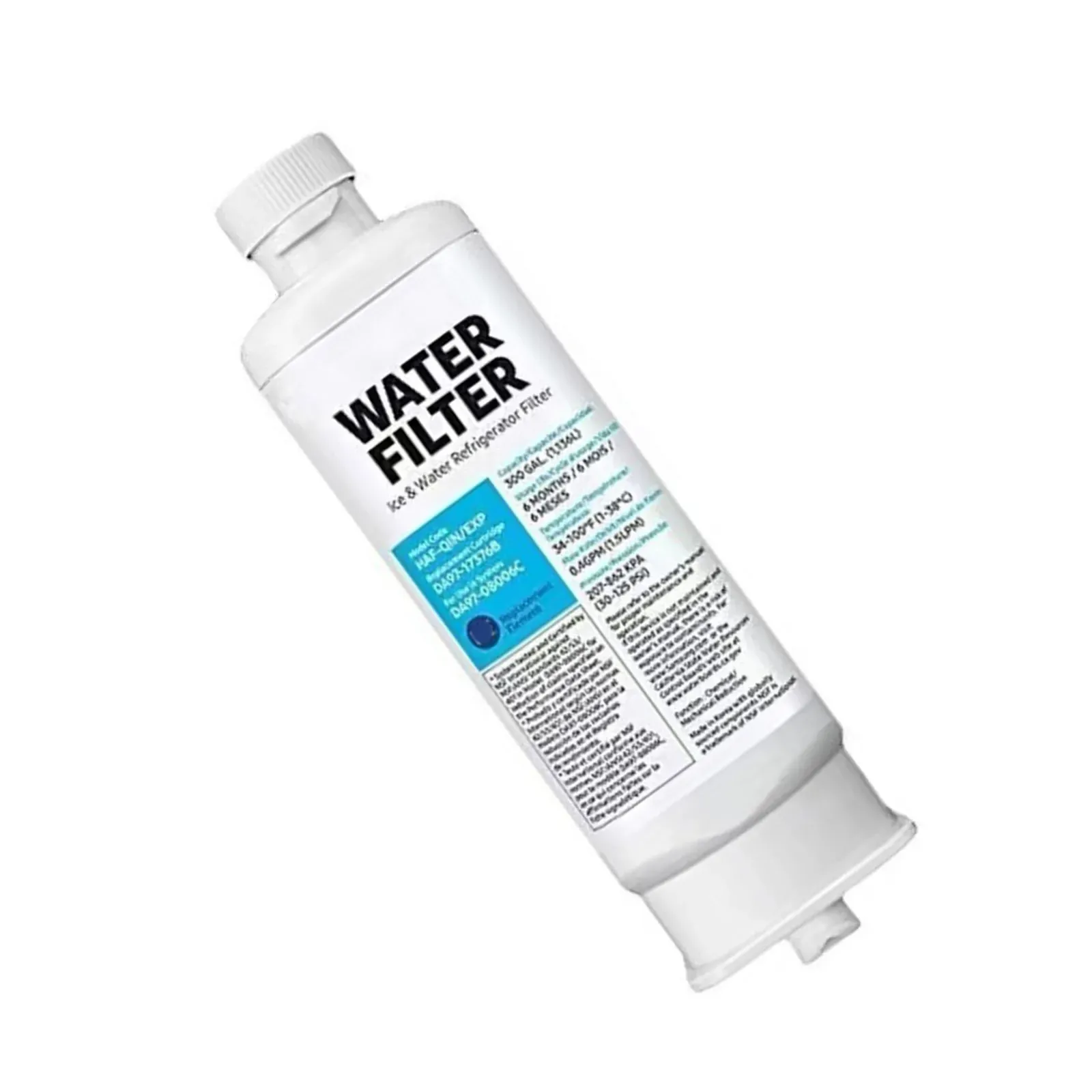 Détail du filtre à eau pour réfrigérateur