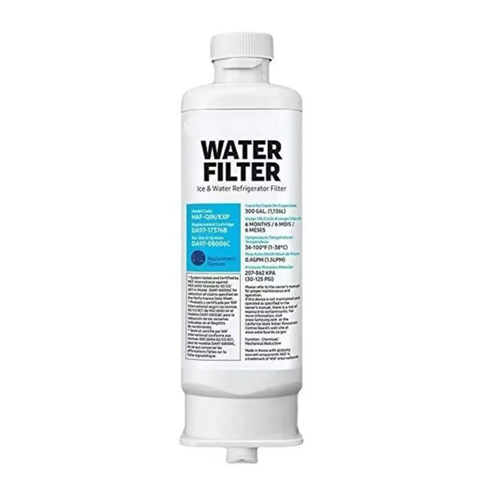 Filtre à eau pour réfrigérateur, vue d'ensemble