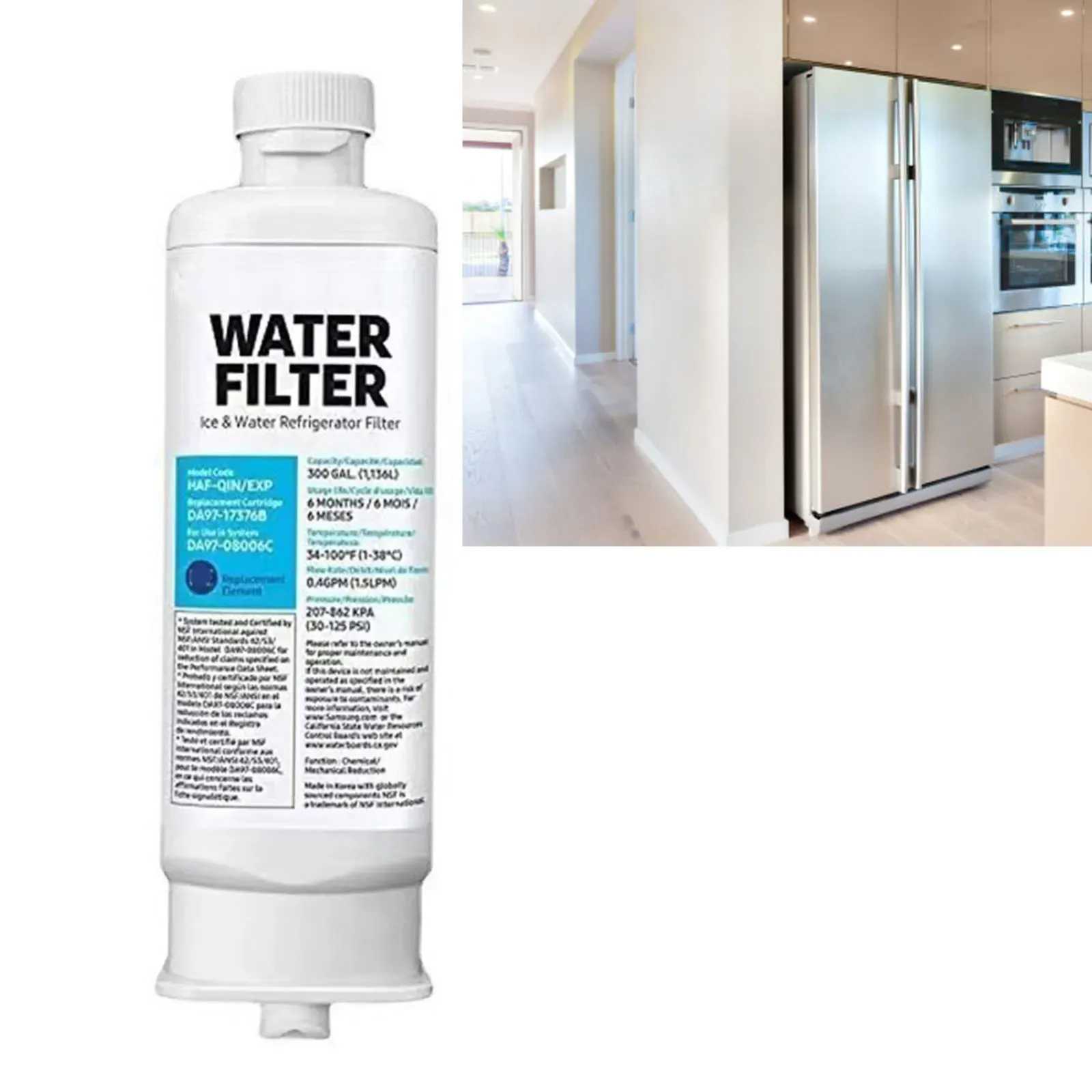 Filtre à eau de remplacement pour réfrigérateur DA97-17376B