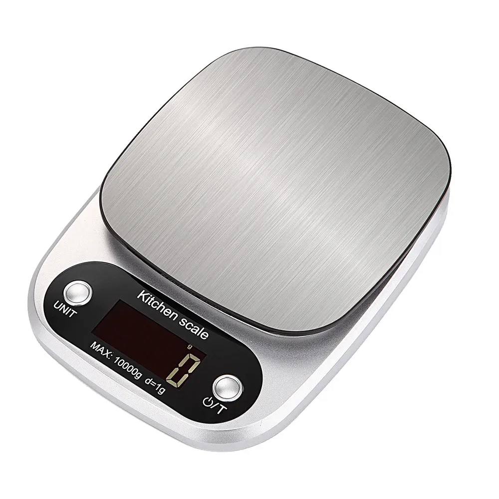 Balance de cuisine numérique 10 kg / 1 g, haute précision, écran LCD, balance électronique portable pour aliments, bijoux, café et pâtisserie 7