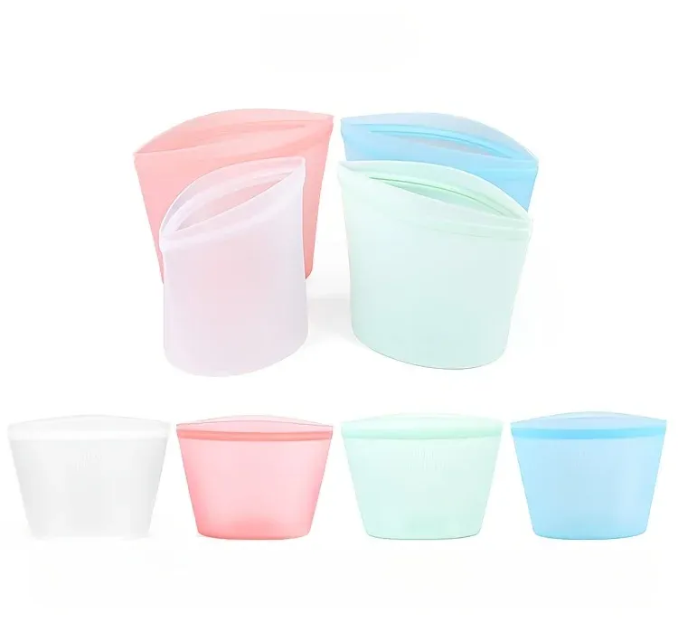 Sacs de conservation en silicone, vue d'ensemble