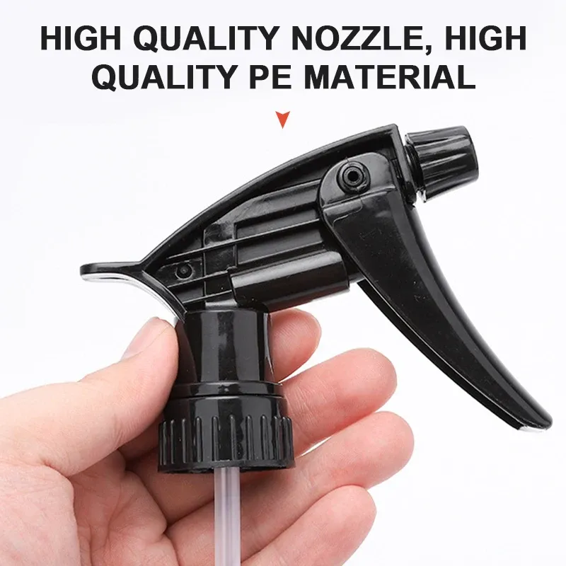 Pulvérisateur rechargeable portable de 800 ml en plastique PE, flacon vide avec buse réglable pour l'arrosage de jardin et l'entretien de voiture 5