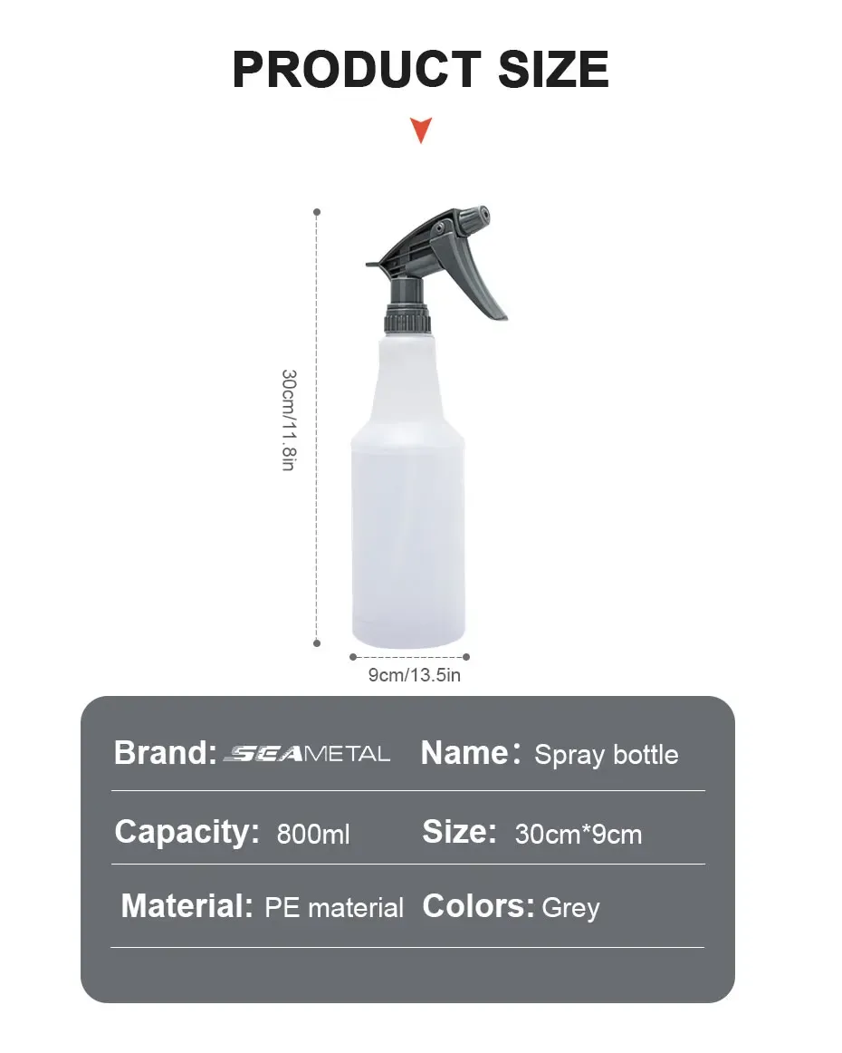 Pulvérisateur SEAMETAL, réglage du jet