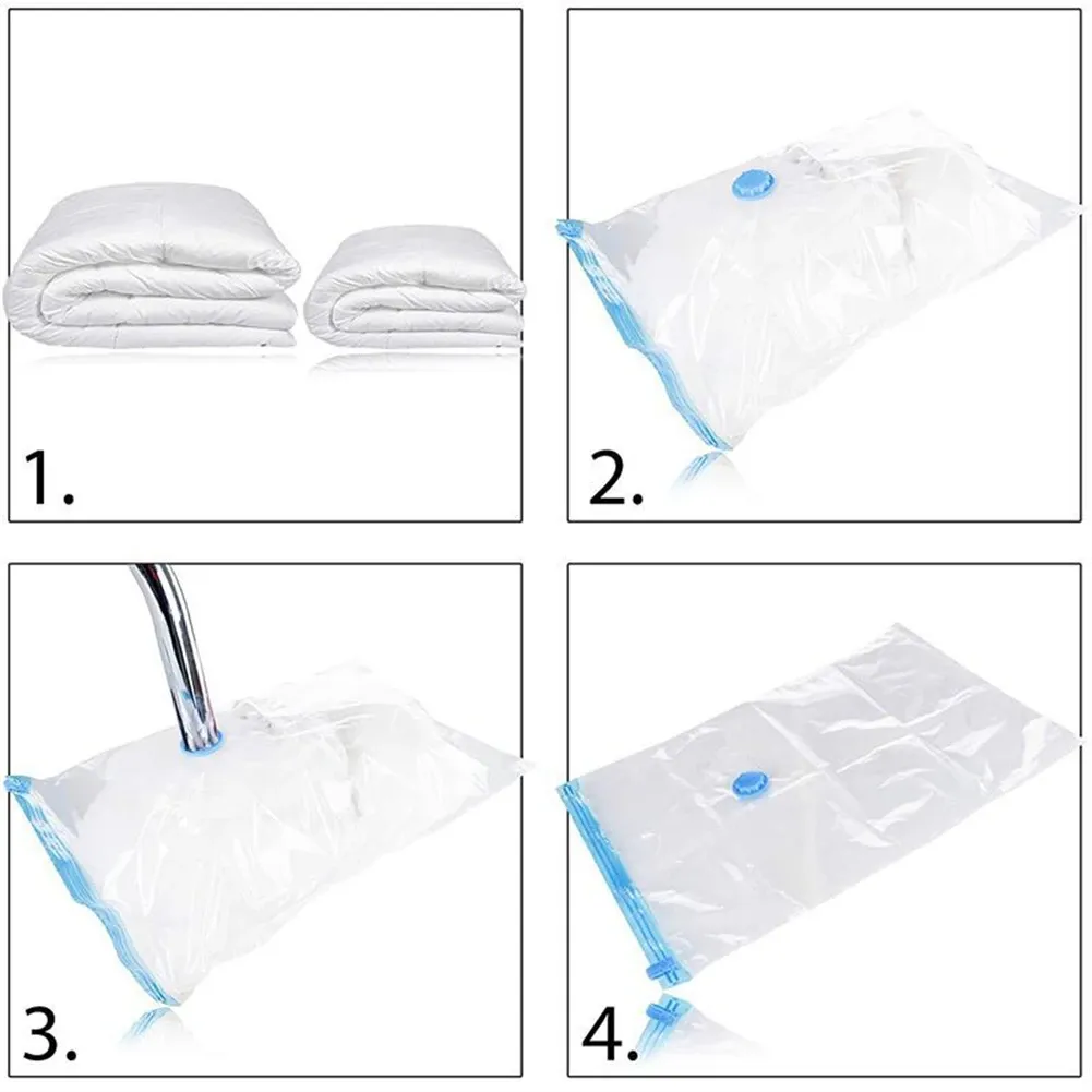 Organisation de la garde-robe avec sacs sous vide