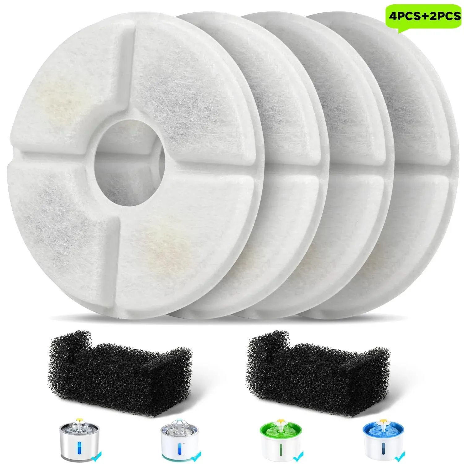 Installation du filtre de fontaine pour chat