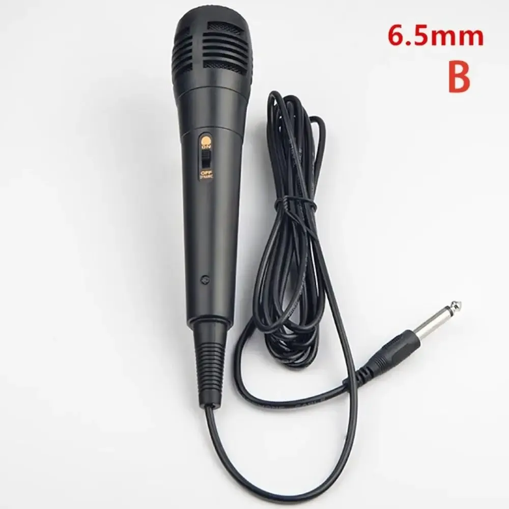 Microphone filaire professionnel dynamique pour chant et karaoké, noir, prise jack 6,35 mm et mini-jack 3,5 mm 6