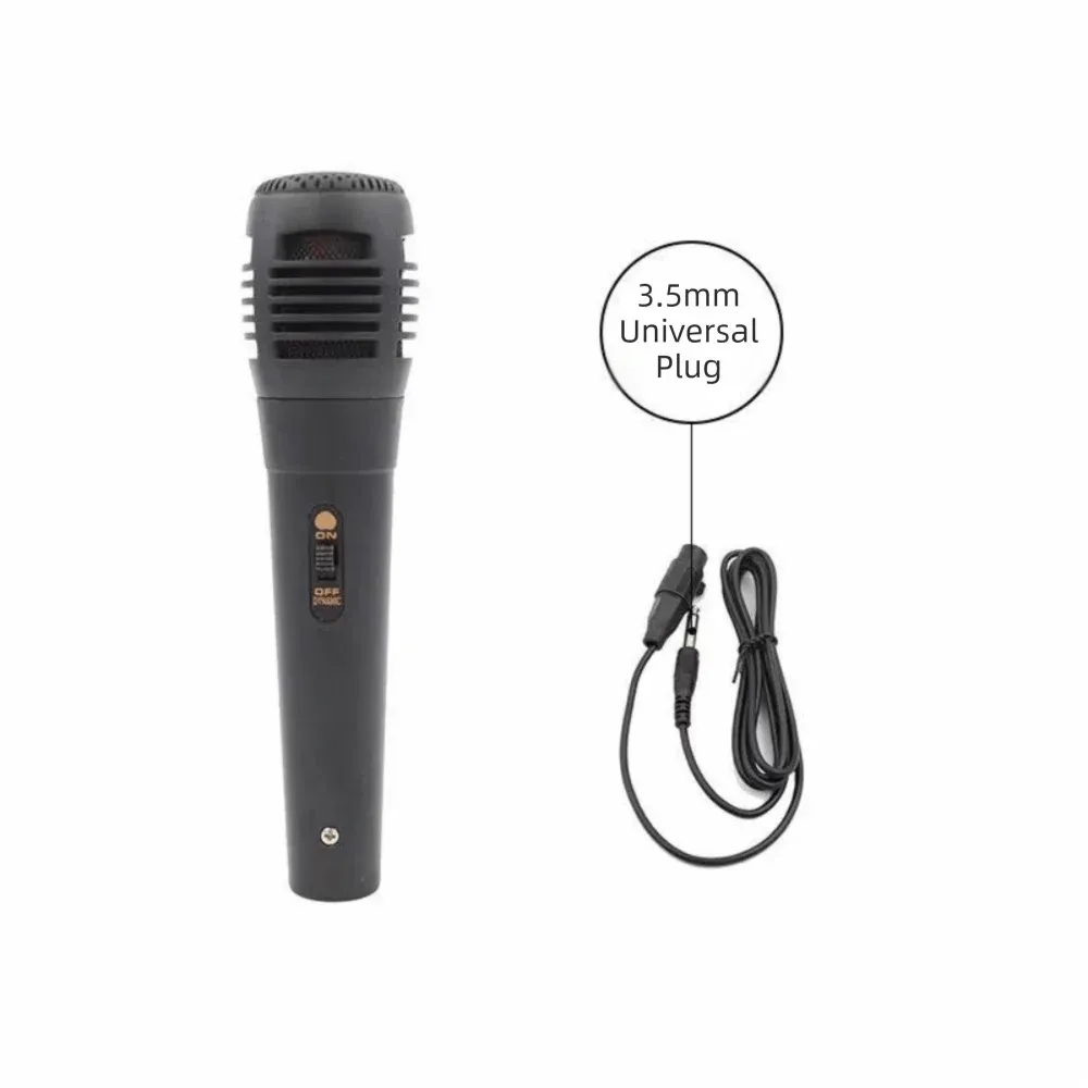 Microphone filaire professionnel dynamique pour chant et karaoké, noir, prise jack 6,35 mm et mini-jack 3,5 mm 7