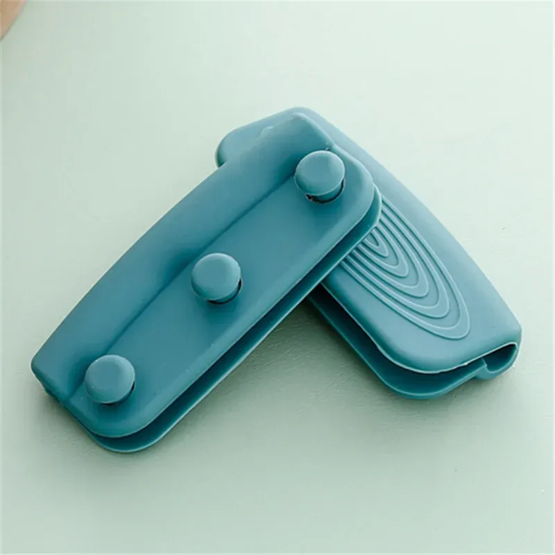 Paire de couvre-poignées en silicone anti-brûlure et antidérapants pour casseroles et poêles 5