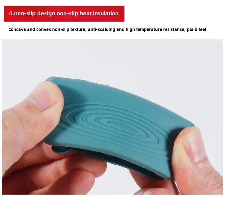 Poignées de pot en silicone, mise en situation en cuisine