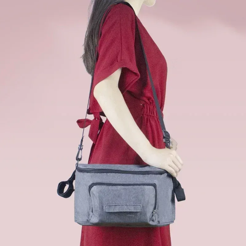Sac de rangement pour poussette, sac suspendu de voyage, porte-biberon, sac à couches et accessoires pour bébé 2