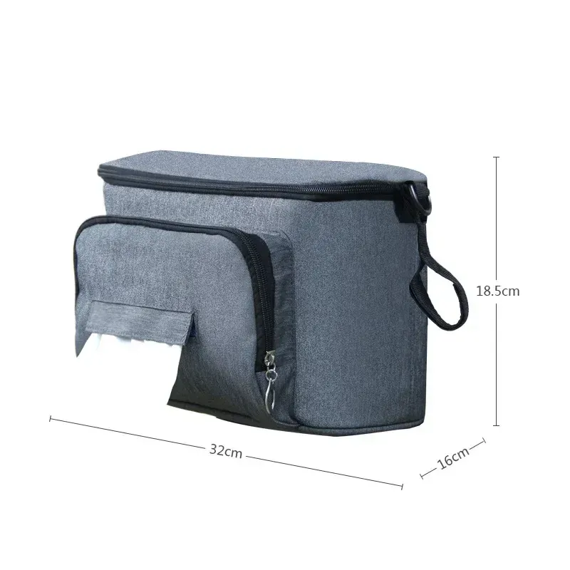 Sac de rangement pour poussette, sac suspendu de voyage, porte-biberon, sac à couches et accessoires pour bébé 4