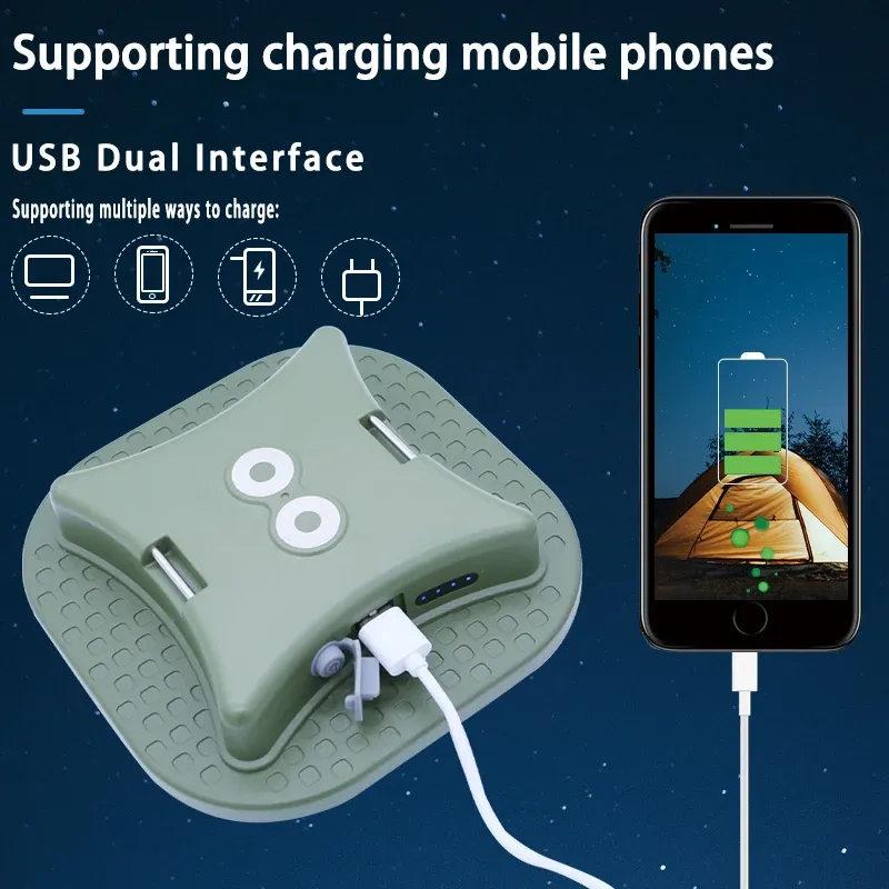 Lampe de camping rechargeable MOSLIGHTING avec aimant, zoom et lumière puissante, lampe de poche portable, éclairage LED USB pour tente et lampe de travail pour chariot d'entretien 2