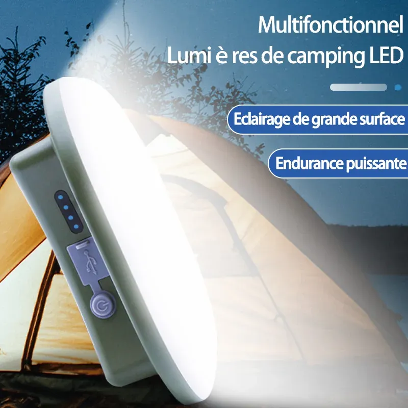Lampe LED rechargeable en situation de travail